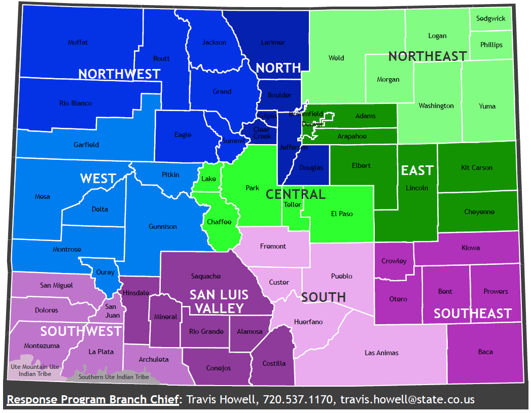 field map separated by region